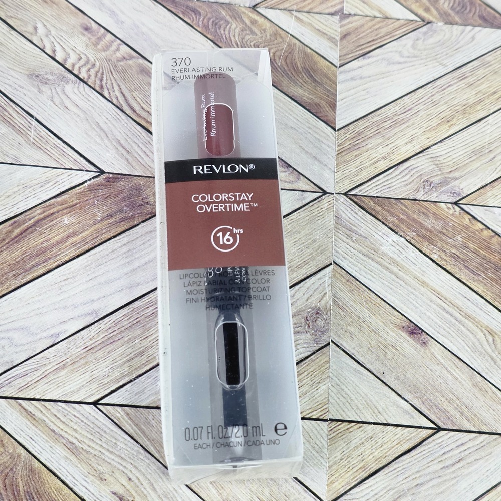 Revlon Colorstay Overtime Lipcolor & Moisturizing Topcoat 370 Everlasting Rum